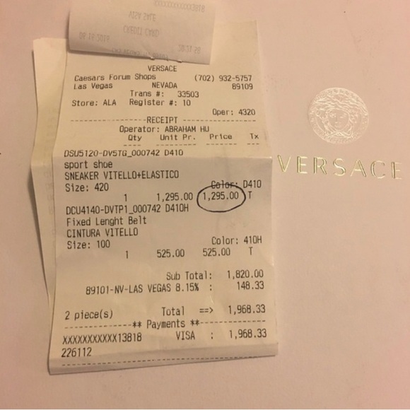 Versace Blue Leather Medusa High-Top Sneakers Size 45.5 - Picture 2 of 10